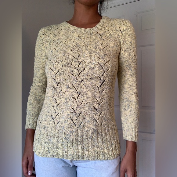 Vintage sweater yellow pastels - Picture 2 of 5